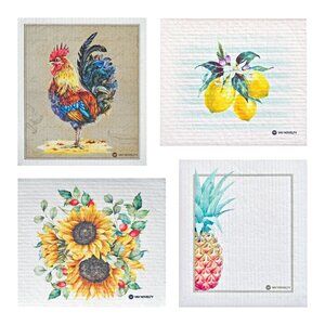 12-PK Eco-Friendly Swedish Dishcloths For Kitchen - Paper Towel Alternative